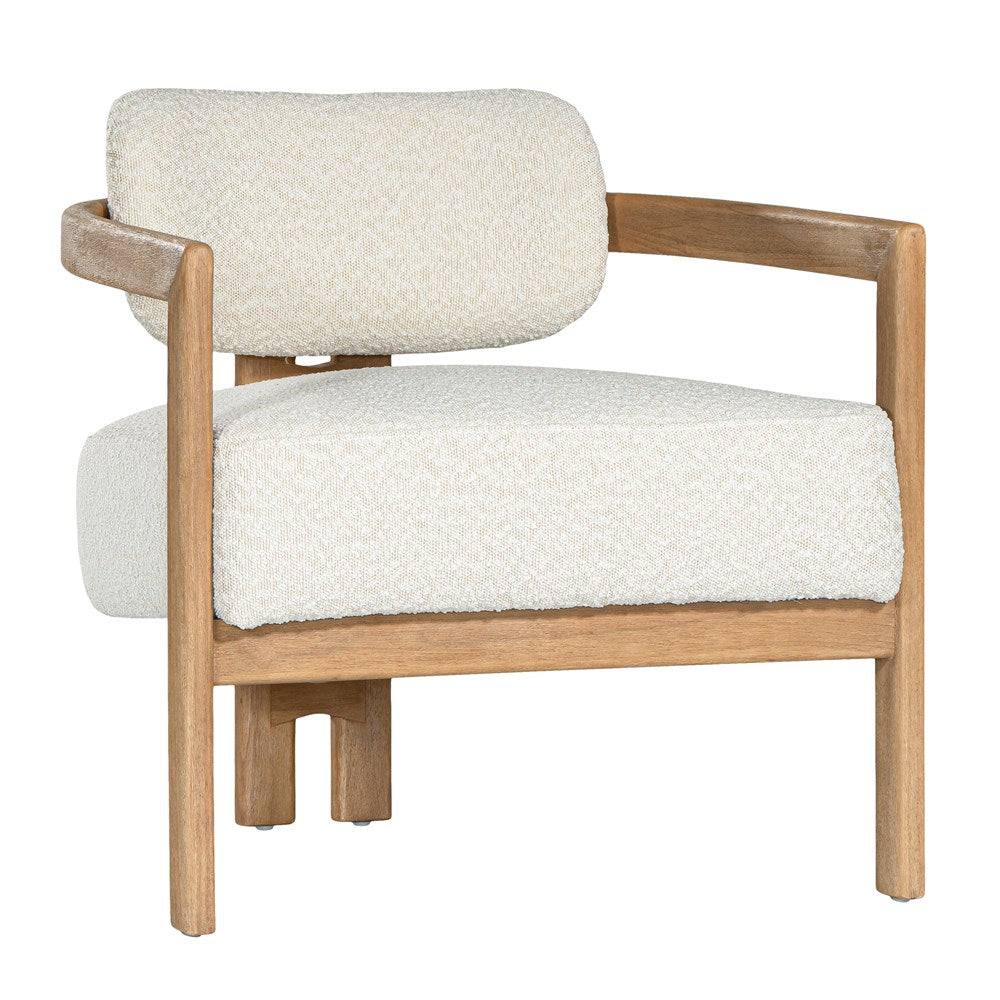 Matisse Timber Upholstered Occasional Chair Ivory - KULALA Living