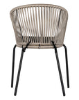 Melela Outdoor Rope Armchair Natural & Black