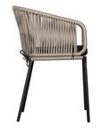 Melela Outdoor Rope Armchair Natural & Black