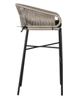 Melela Outdoor Rope Barchair Natural and Black - KULALA Living