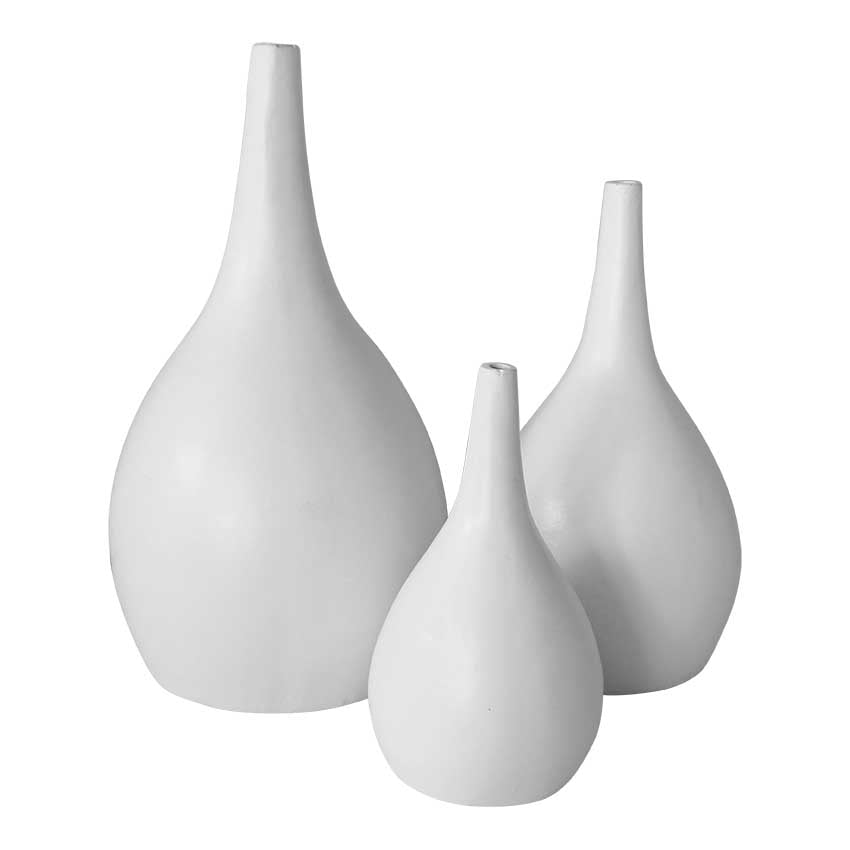 Merowa Cement Vase White - KULALA Living