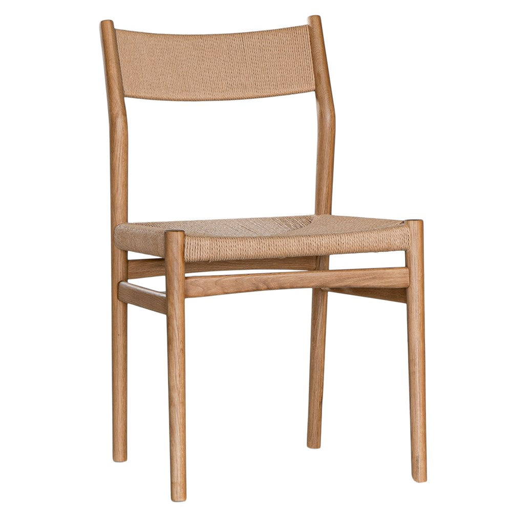 Mika Oak Dining Chair with Loom Weaving - KULALA Living