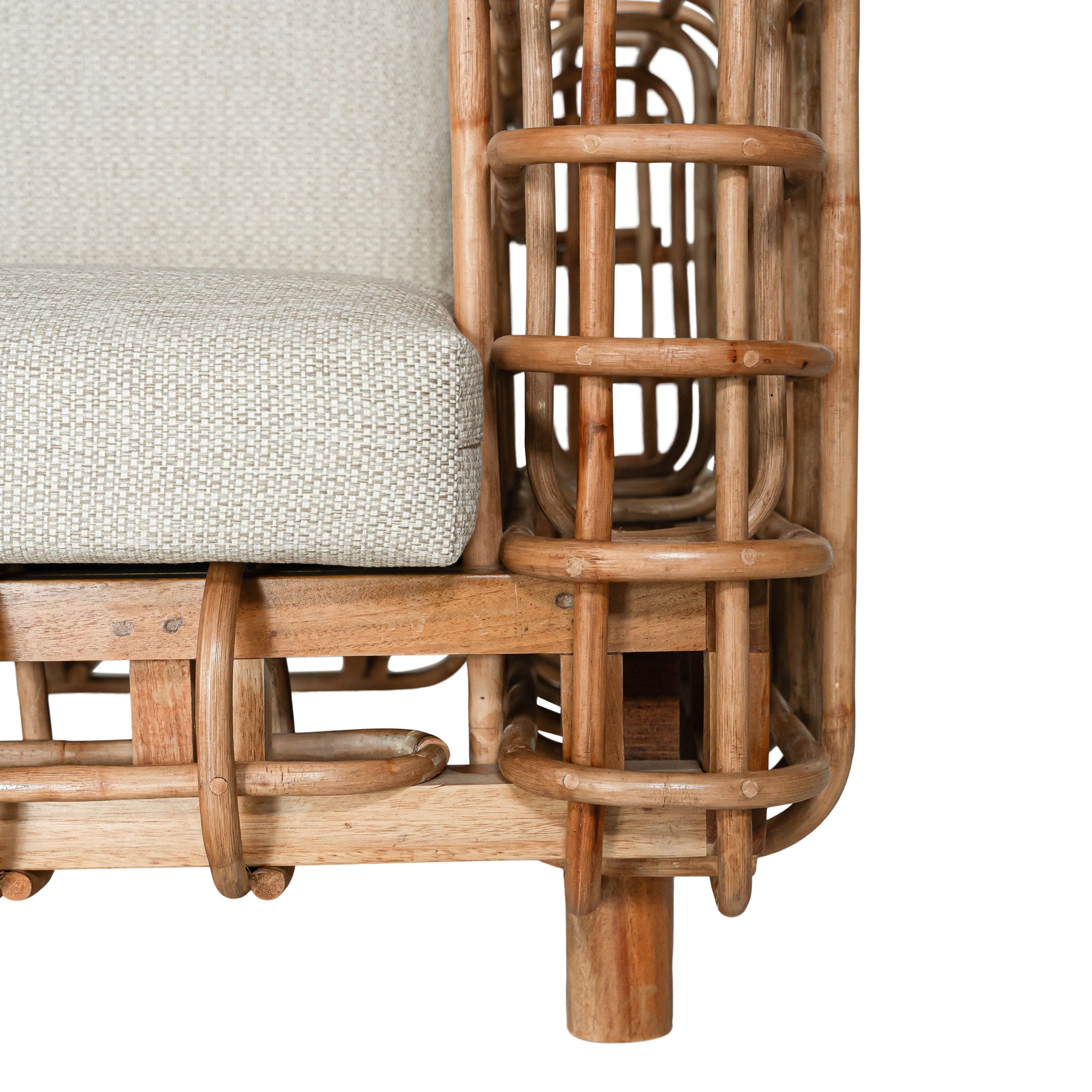 Mombasa Rattan Weave Two Seater Sofa