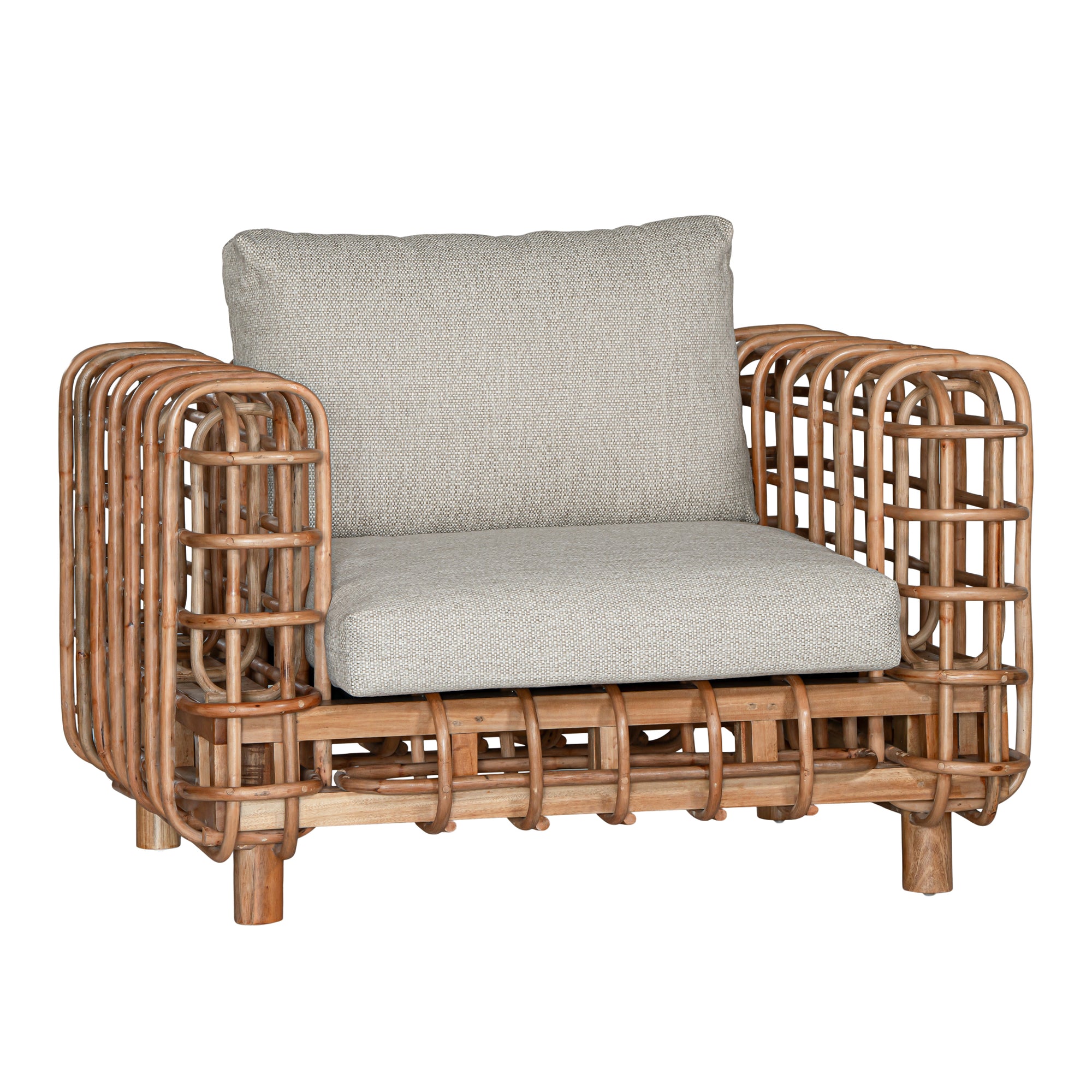 Mombasa Rattan Weave Armchair One Seater Sofa - KULALA Living