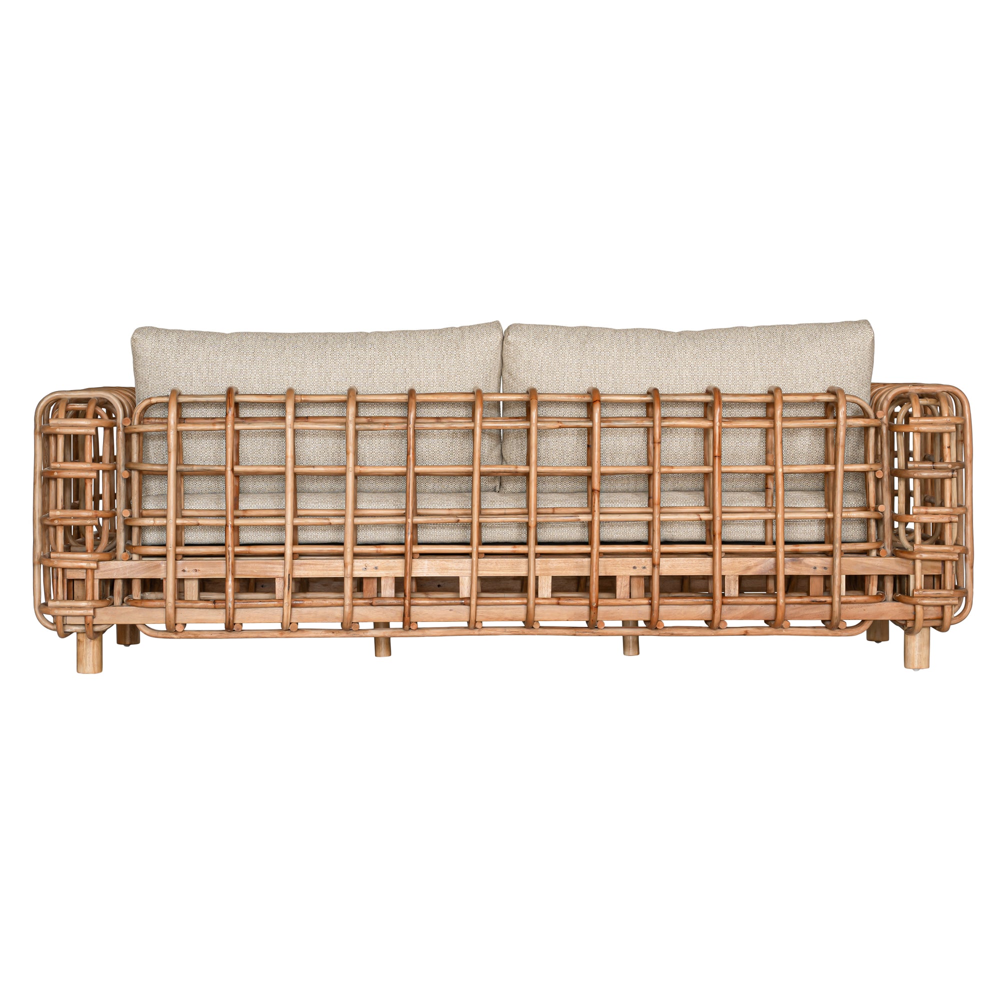 Mombasa Rattan Weave Two Seater Sofa - KULALA Living