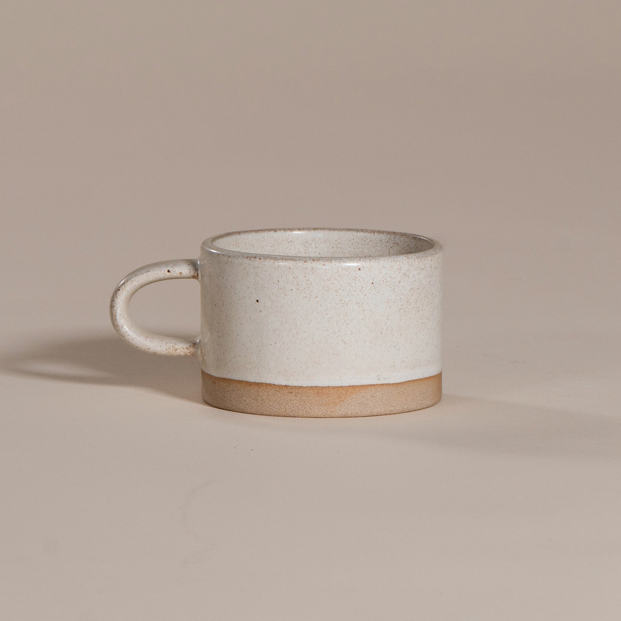 Handcrafted Ceramic Sesame Glaze Mugs Set of 2