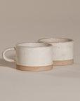 Handcrafted Ceramic Sesame Glaze Mugs Set of 2