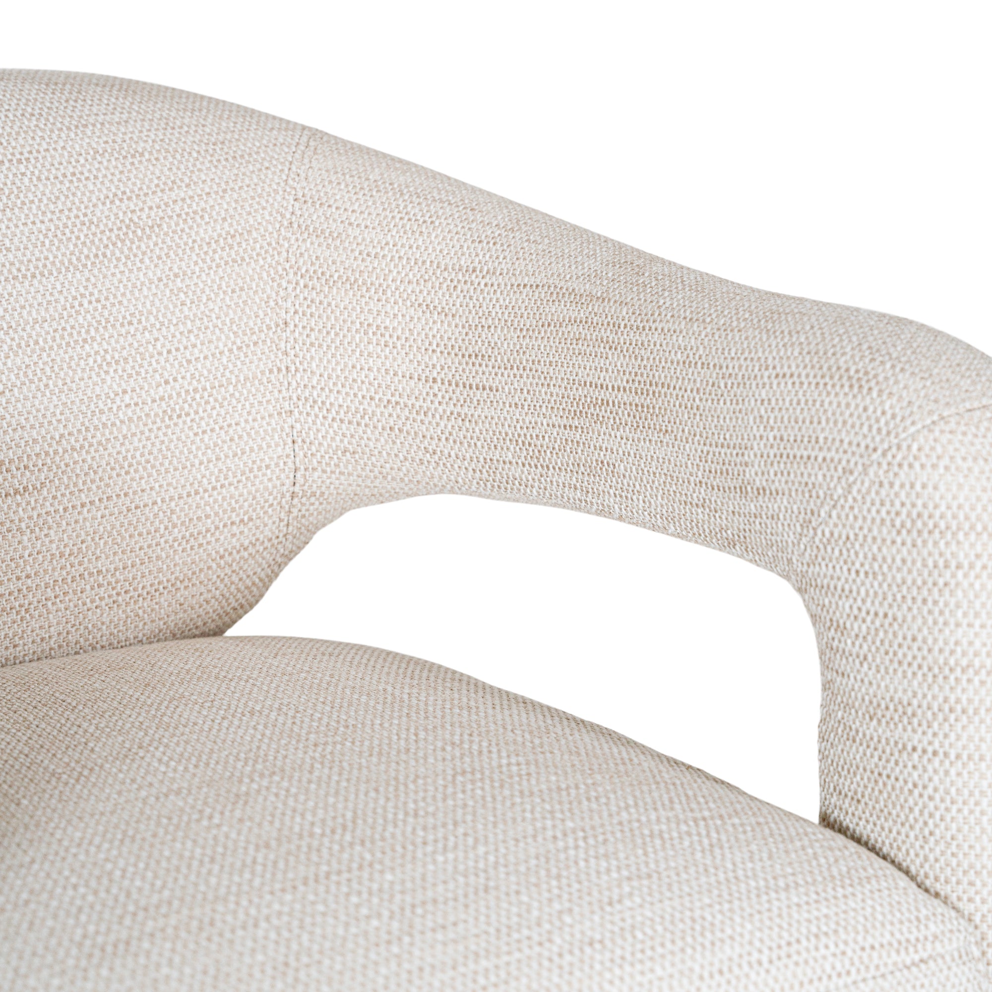 Myee Upholstered Natural Fabric Armchair - KULALA Living