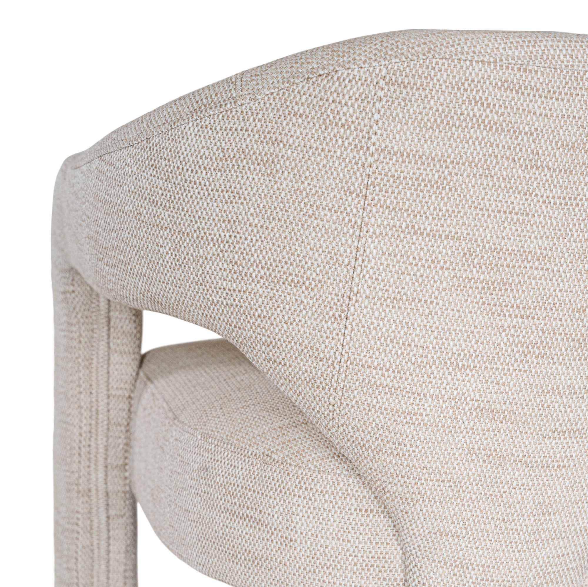 Myee Upholstered Natural Fabric Armchair - KULALA Living