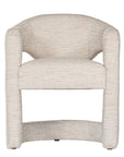 Myee Upholstered Natural Fabric Armchair