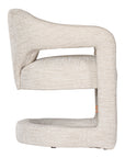 Myee Upholstered Natural Fabric Armchair