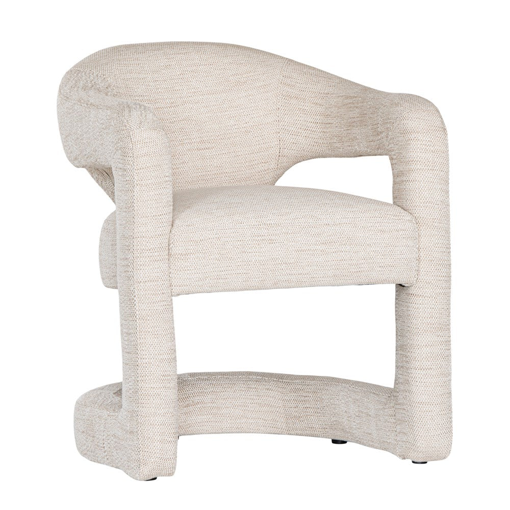 Myee Upholstered Natural Fabric Armchair - KULALA Living