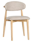 Myla Fabric Dining Chair Natural - KULALA Living