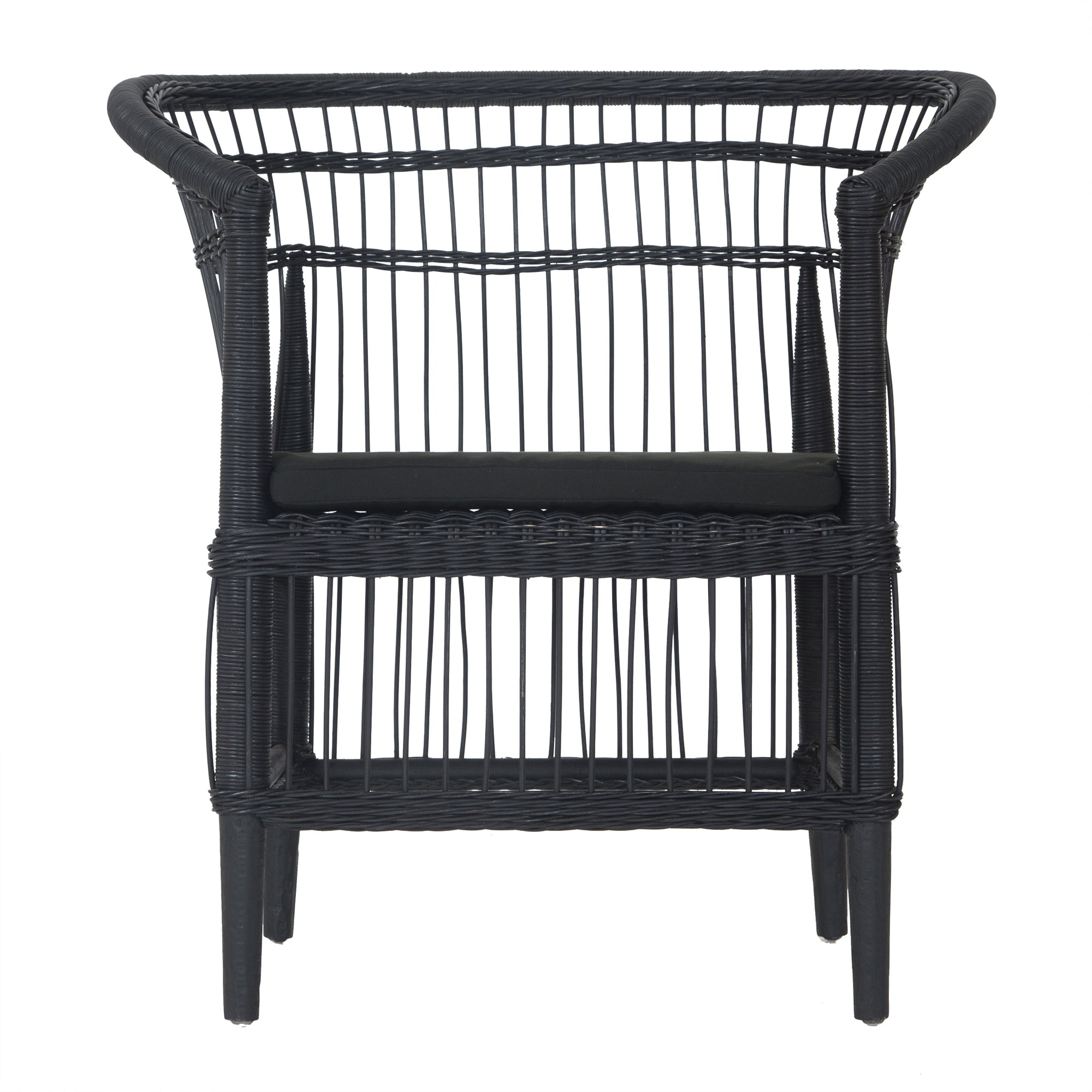 Nakula Black Rattan Dining Chair - KULALA Living