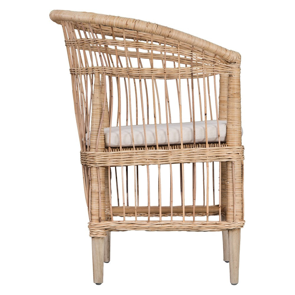 Nakula Blonde Rattan Dining Chair - KULALA Living