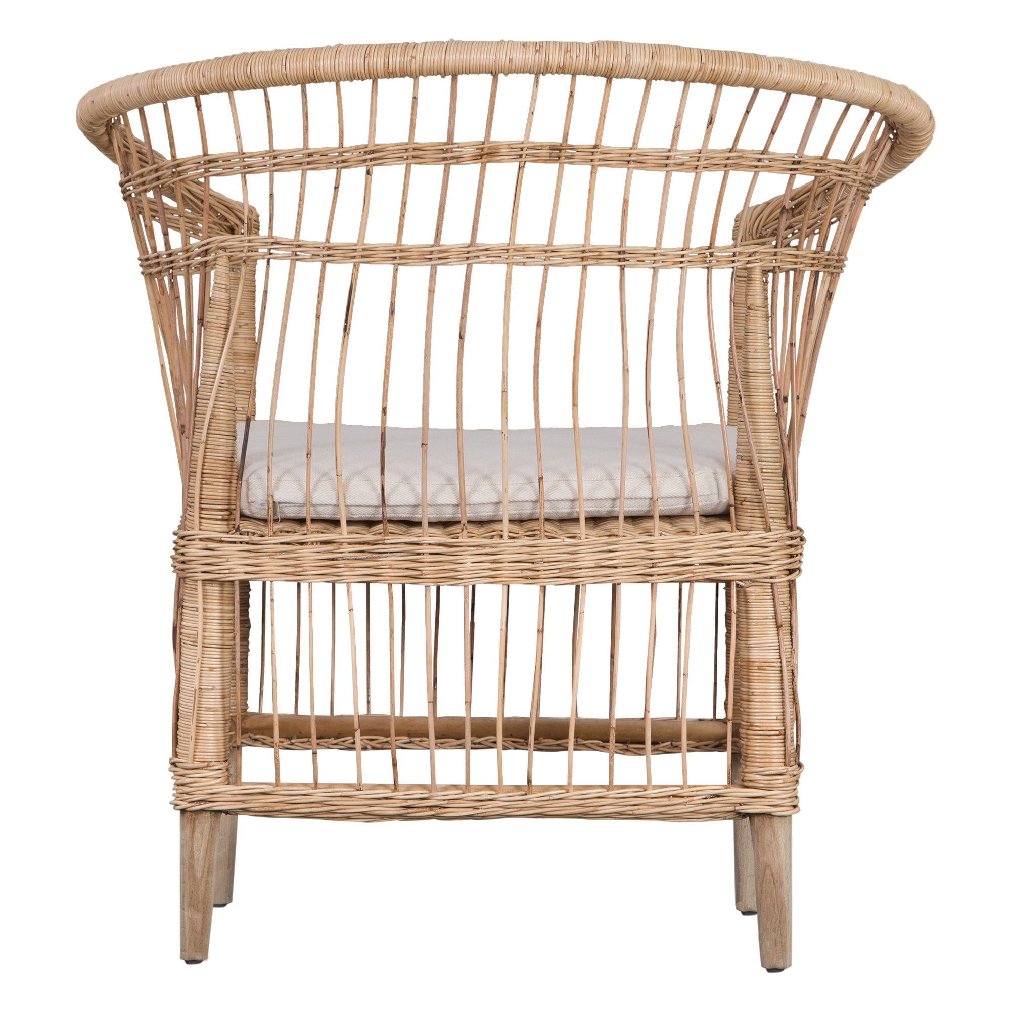 Nakula Blonde Rattan Dining Chair - KULALA Living