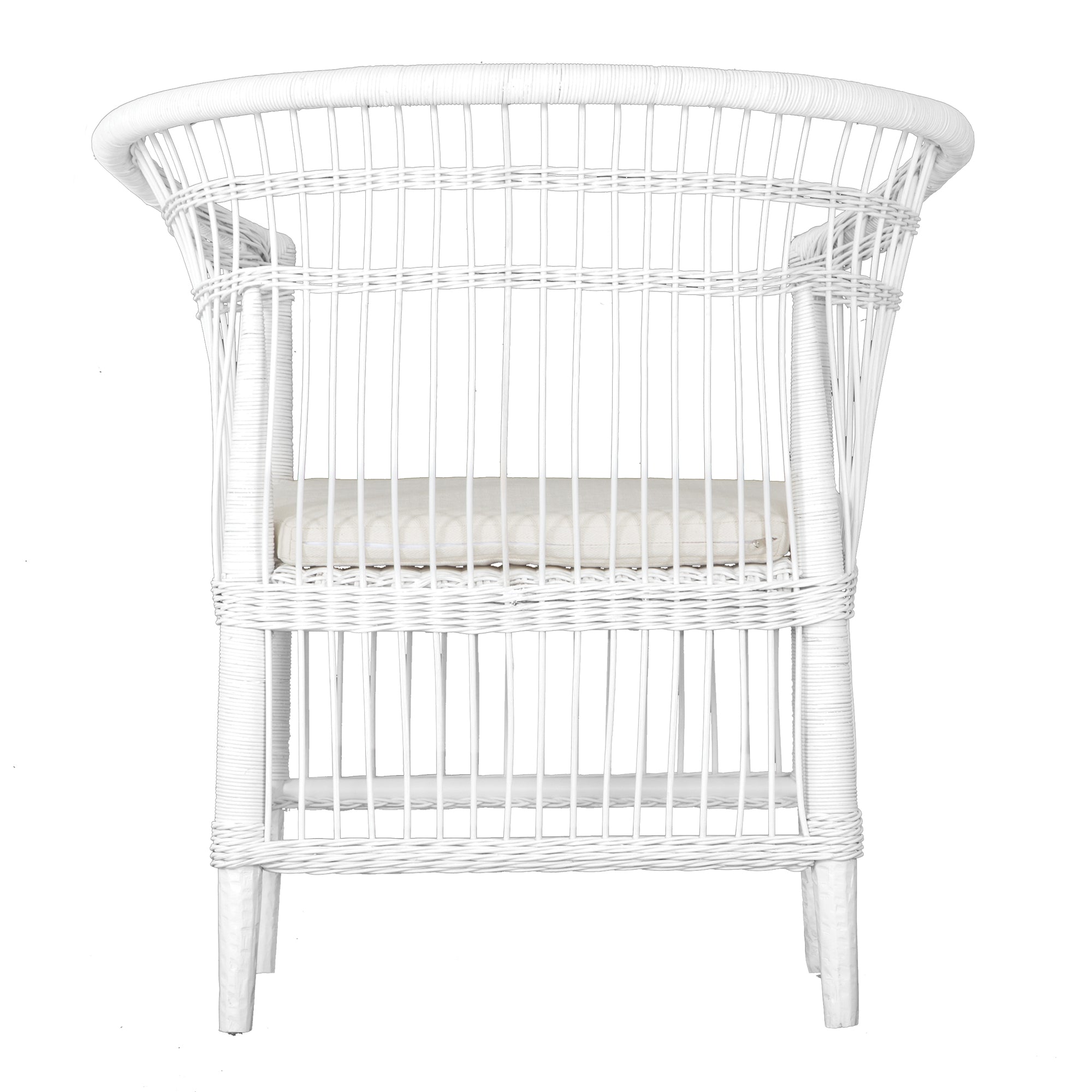 Nakula White Rattan Dining Chair - KULALA Living