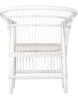 Nakula White Rattan Dining Chair - KULALA Living