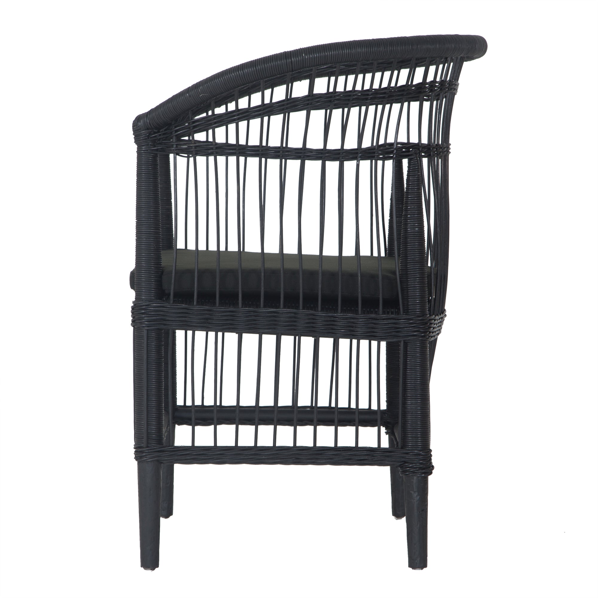 Nakula Black Rattan Dining Chair - KULALA Living