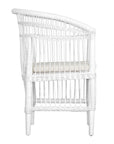 Nakula White Rattan Dining Chair - KULALA Living