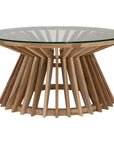 Nakuru Teak Glass Top Coffee Table - KULALA Living