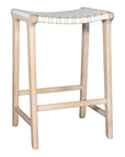 Nayasa Leather Seat Barstool - KULALA Living