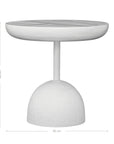 Neri White Resin Side Table - KULALA Living