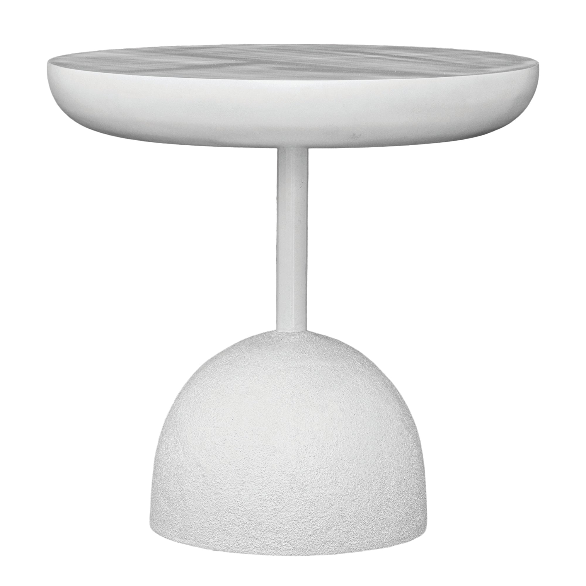 Neri White Resin Side Table - KULALA Living