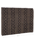 Niko Hand Woven Tribal Patterned Black Jute Queen Bedhead - KULALA Living