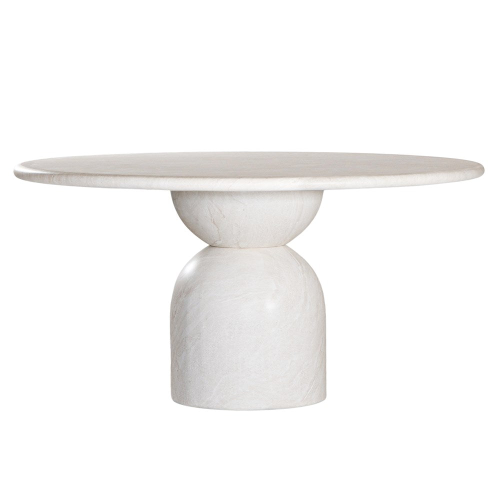 Nuru Hydro-Dipped Concrete Dining Table | Stone - KULALA Living