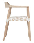 Rhimpee Timber and Leather Armchair White - KULALA Living