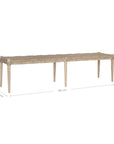 Rhimpee Teak and Rope Bench - KULALA Living