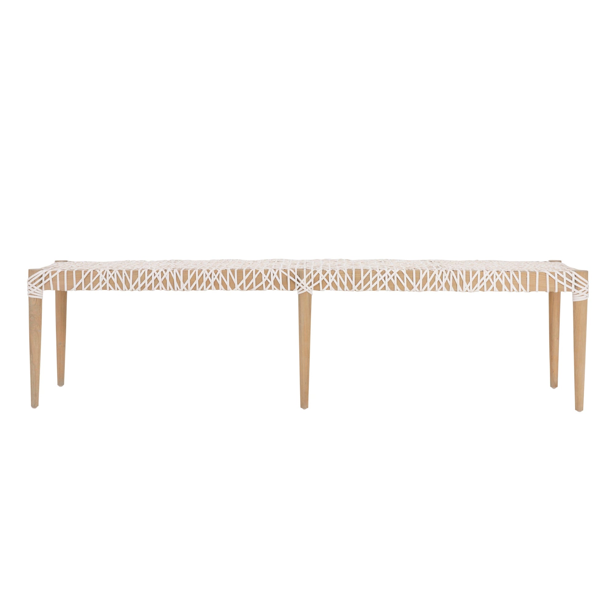 Rhimpee Timber and Leather Bench - KULALA Living