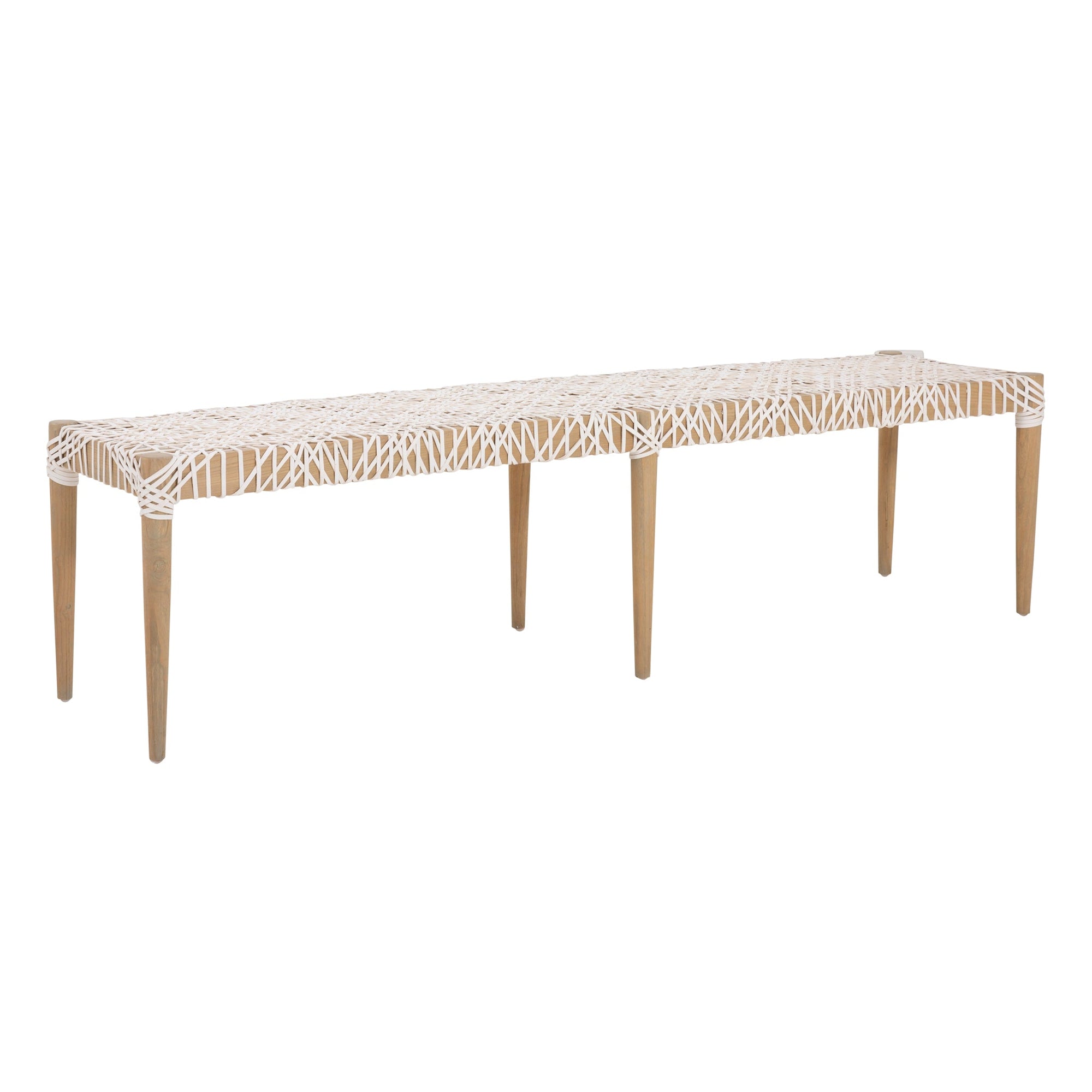 Rhimpee Timber and Leather Bench - KULALA Living