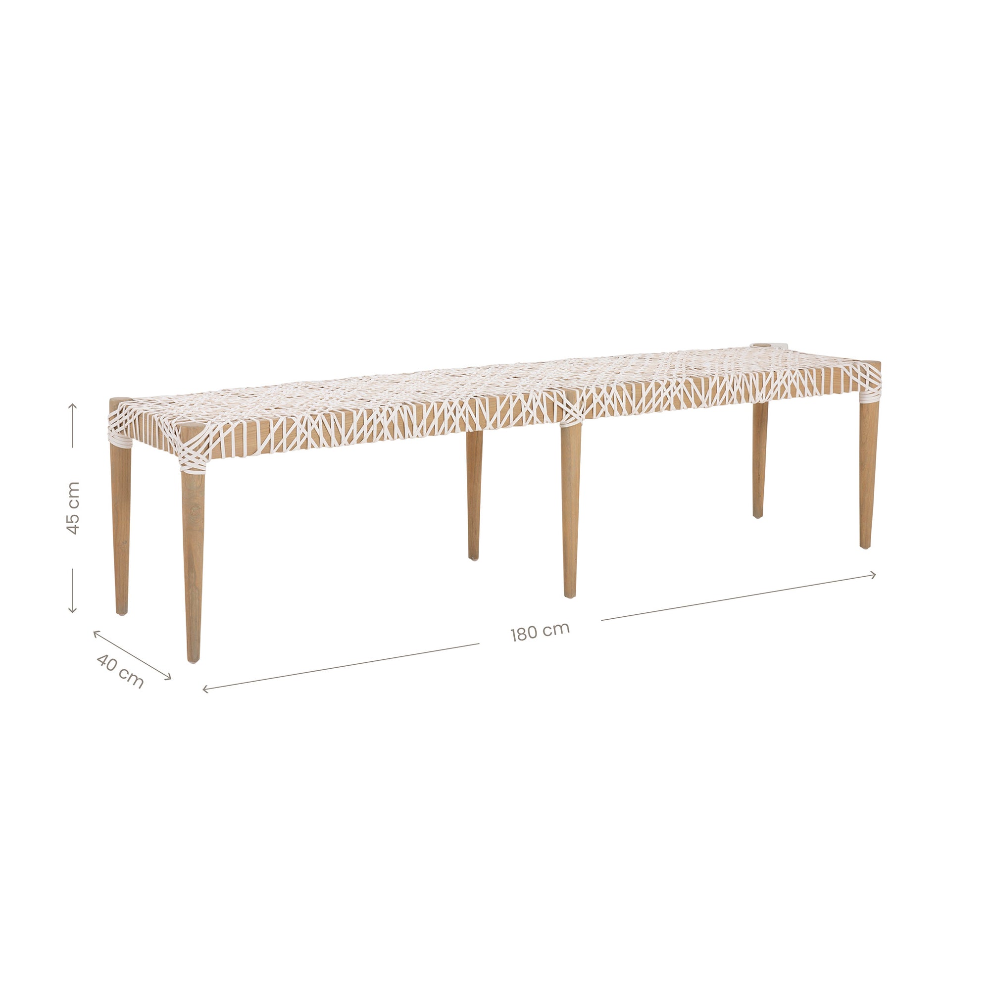 Rhimpee Timber and Leather Bench - KULALA Living