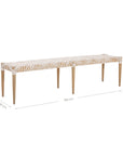 Rhimpee Timber and Leather Bench - KULALA Living