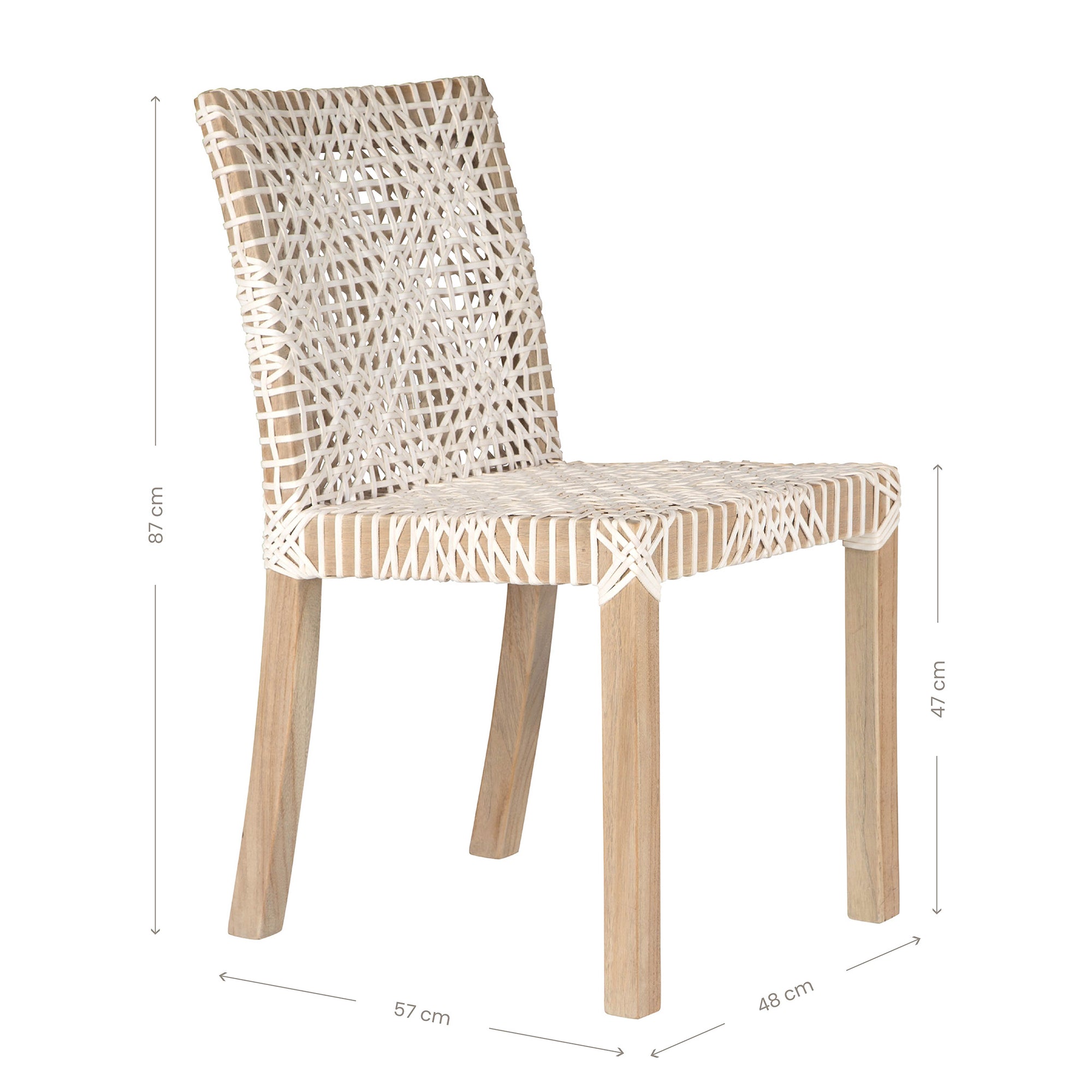 Rhimpee Timber and Leather Dining Chair - KULALA Living