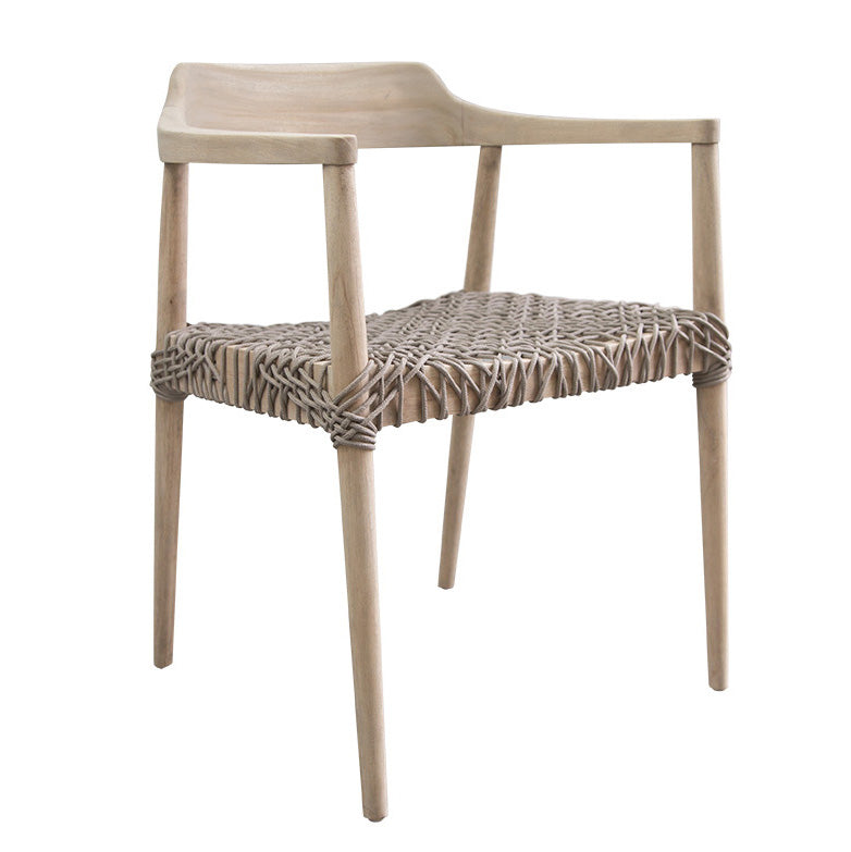 Rhimpee Teak and Rope Armchair - KULALA Living