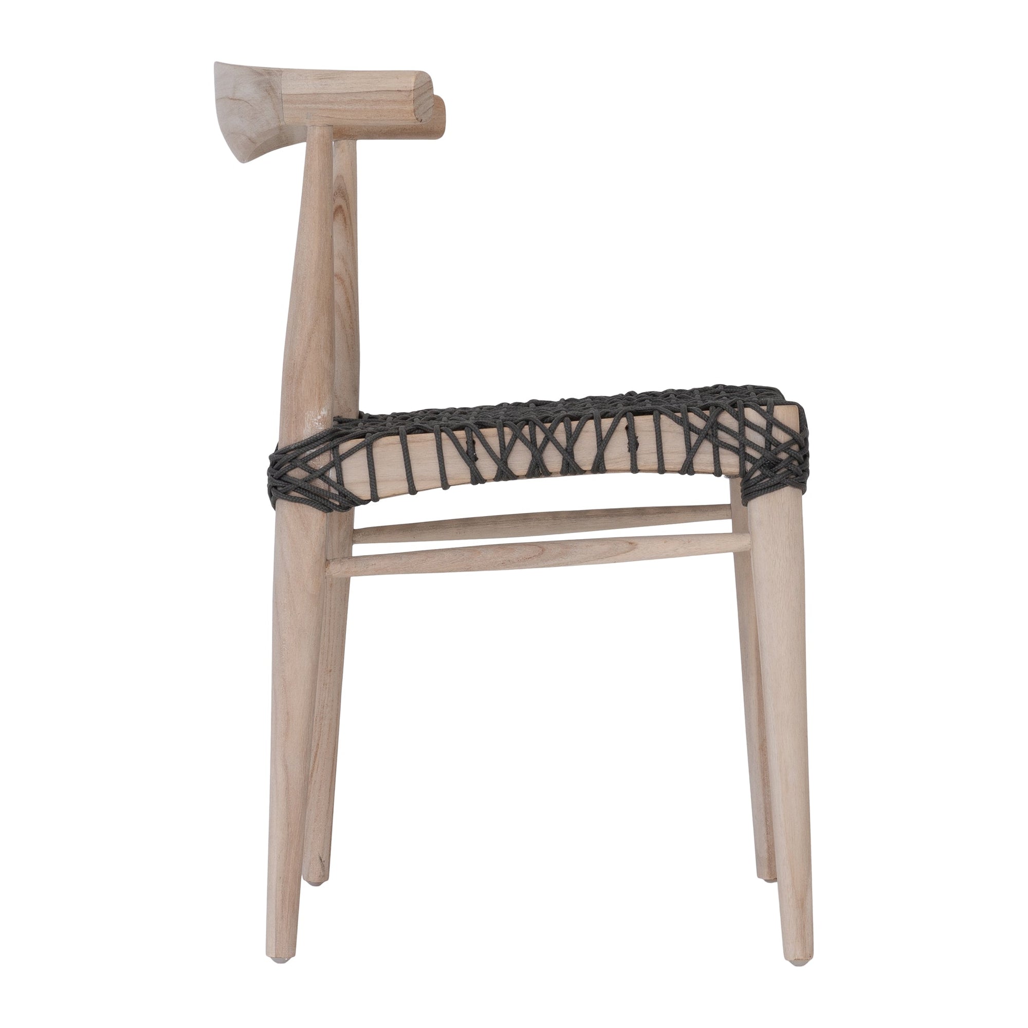 Rhimpee Teak Dining Chair Charcoal - KULALA Living