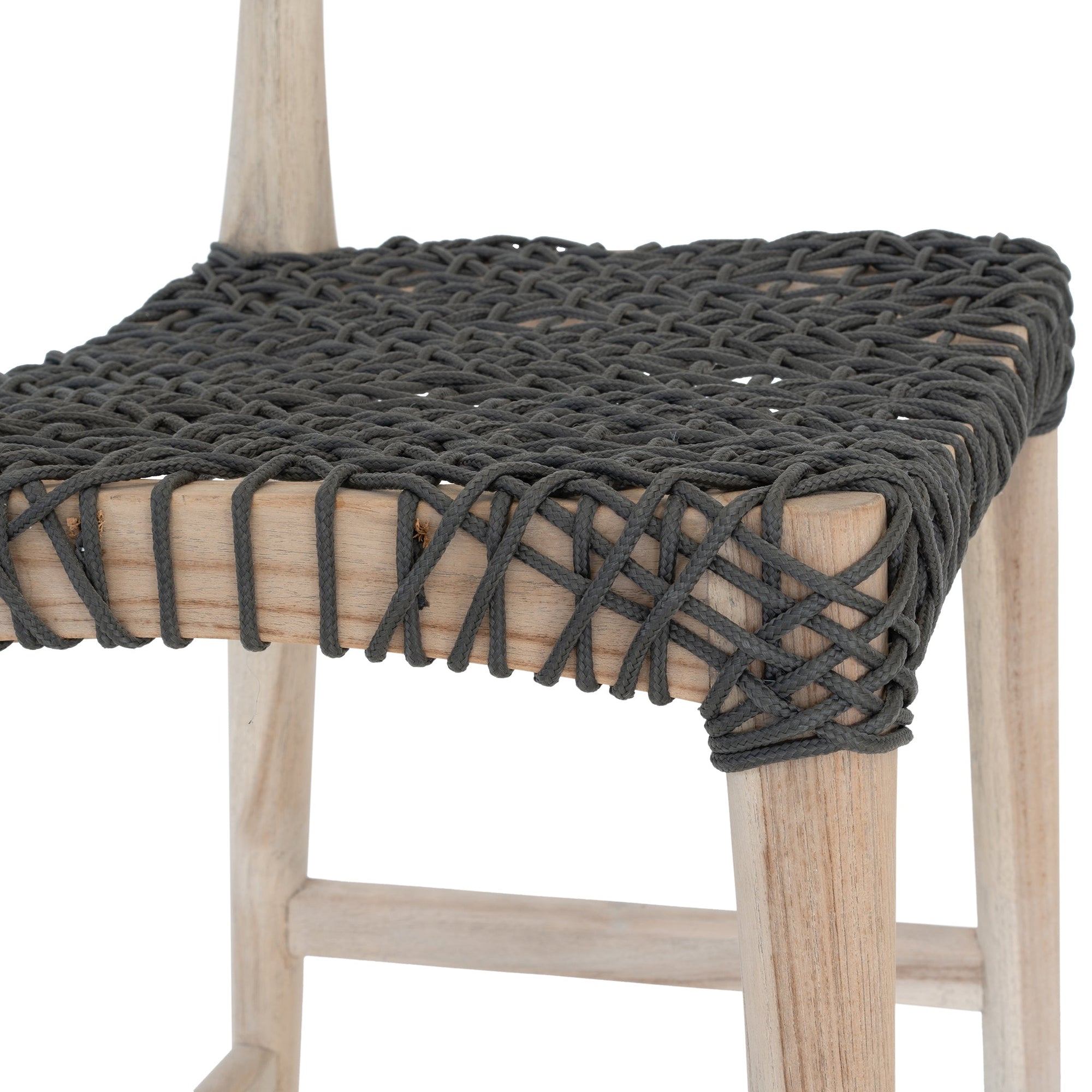 Rhimpee Teak Dining Chair Charcoal - KULALA Living