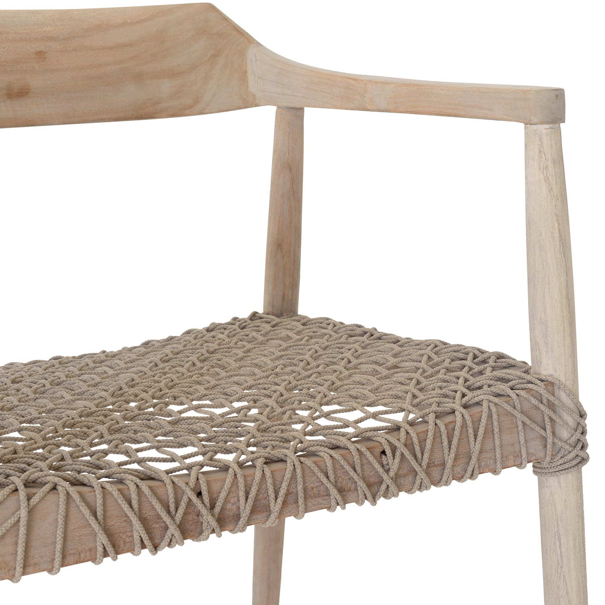 Rhimpee Teak &amp; Rope Armchair Natural - KULALA Living