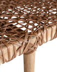 Rhimpee Teak and Leather Bench - KULALA Living