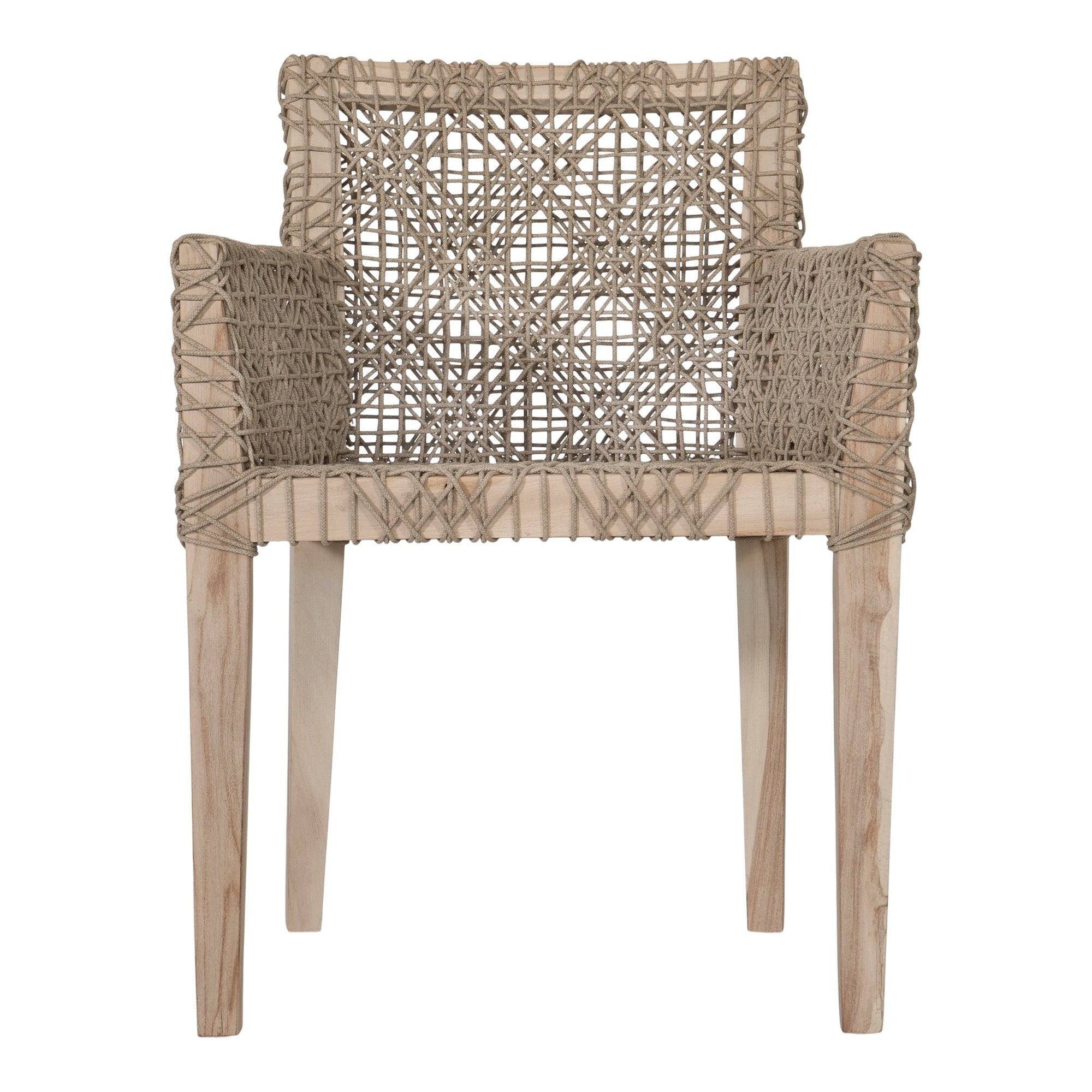 Rhimpee Teak and Rope Armchair - KULALA Living