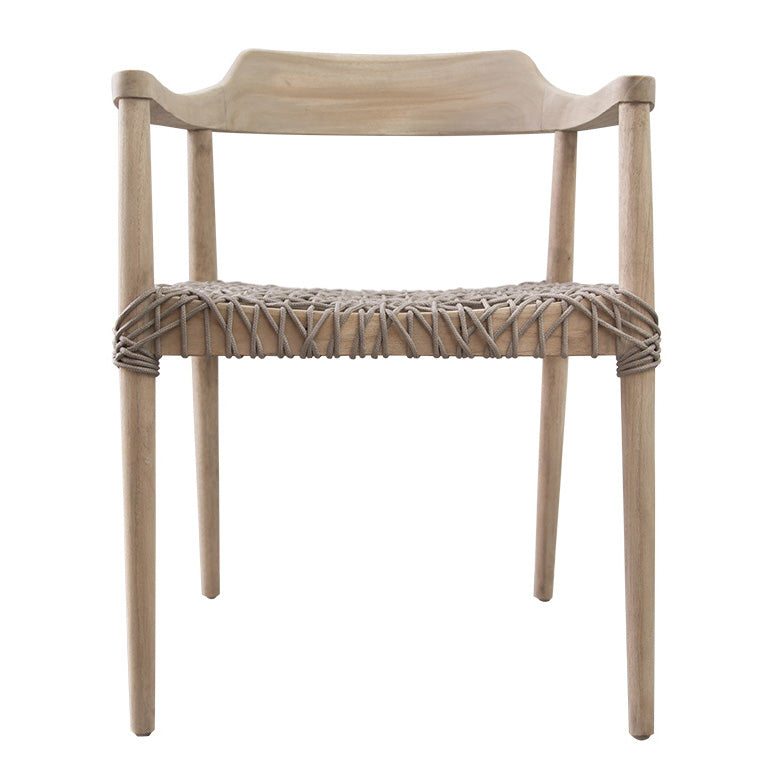 Rhimpee Teak and Rope Armchair - KULALA Living