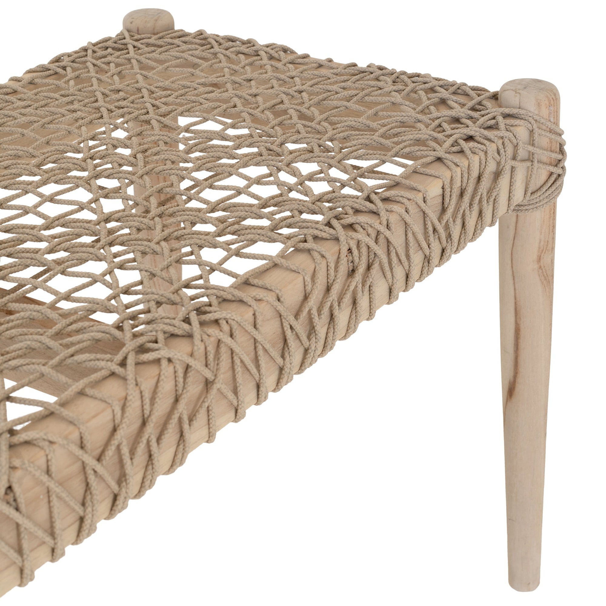 Rhimpee Teak and Rope Bench - KULALA Living