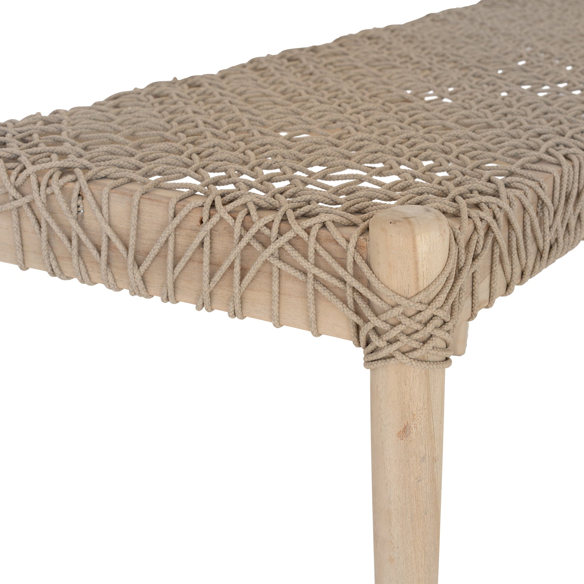 Rhimpee Teak and Rope Bench - KULALA Living