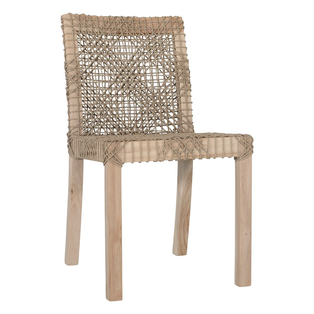 Rhimpee Teak and Rope Dining Chair - KULALA Living