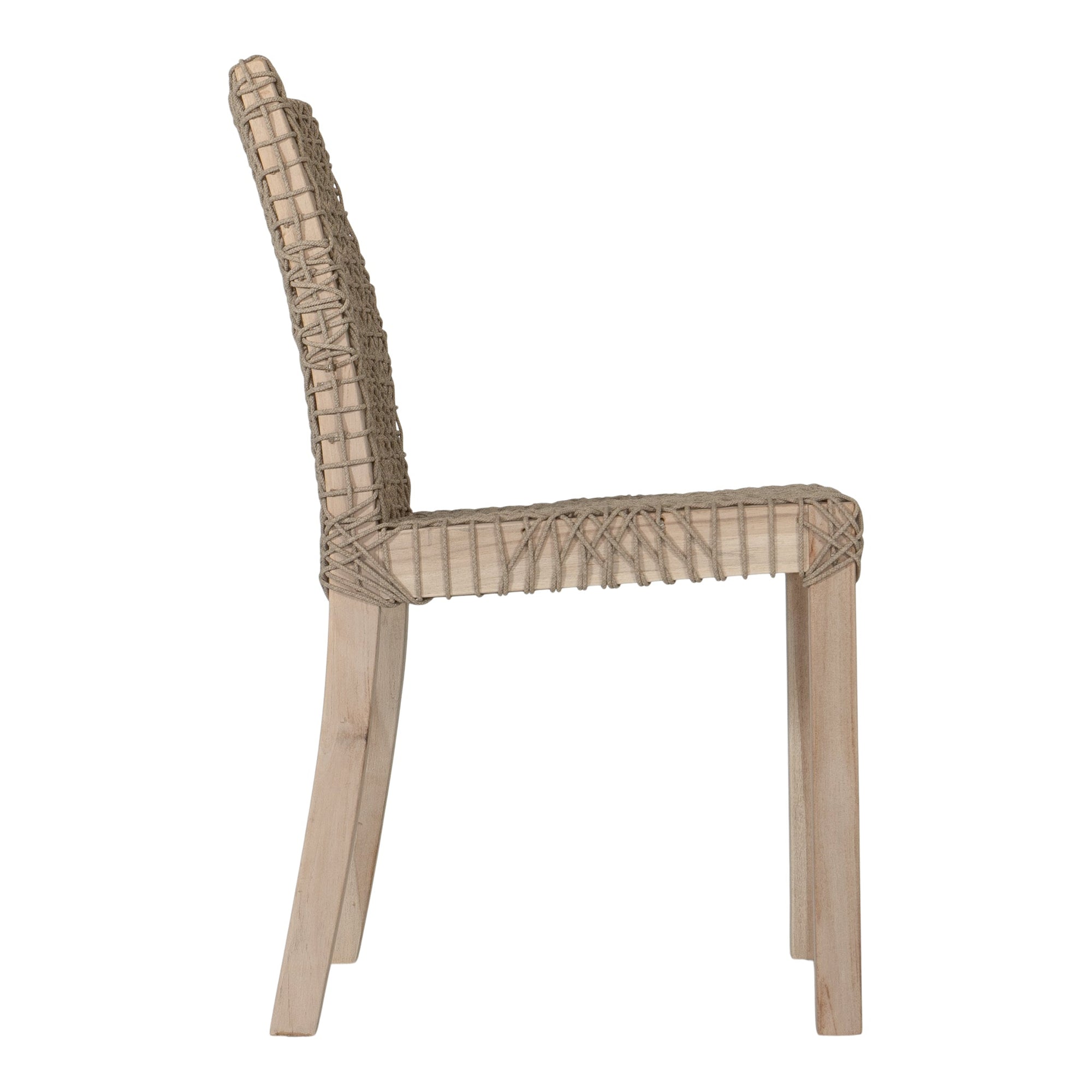 Rhimpee Teak and Rope Dining Chair - KULALA Living