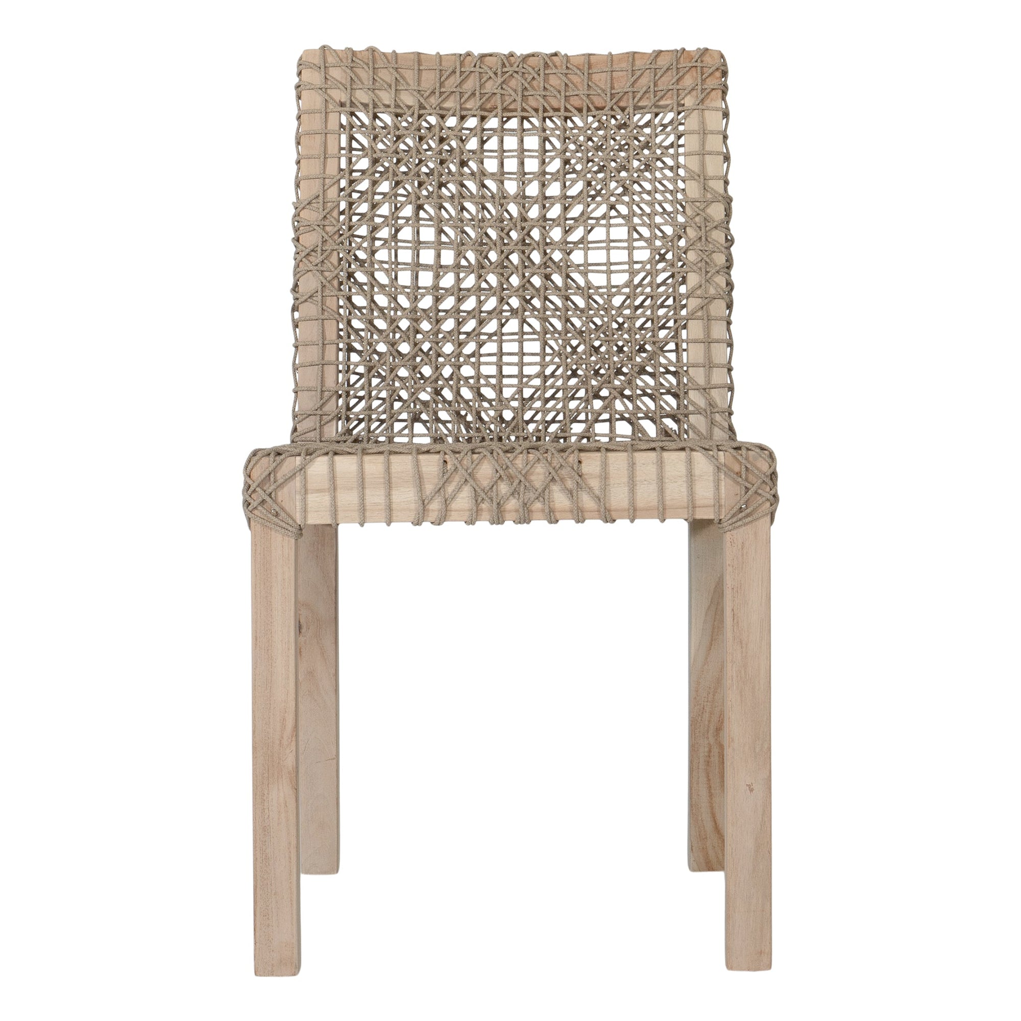 Rhimpee Teak and Rope Dining Chair - KULALA Living