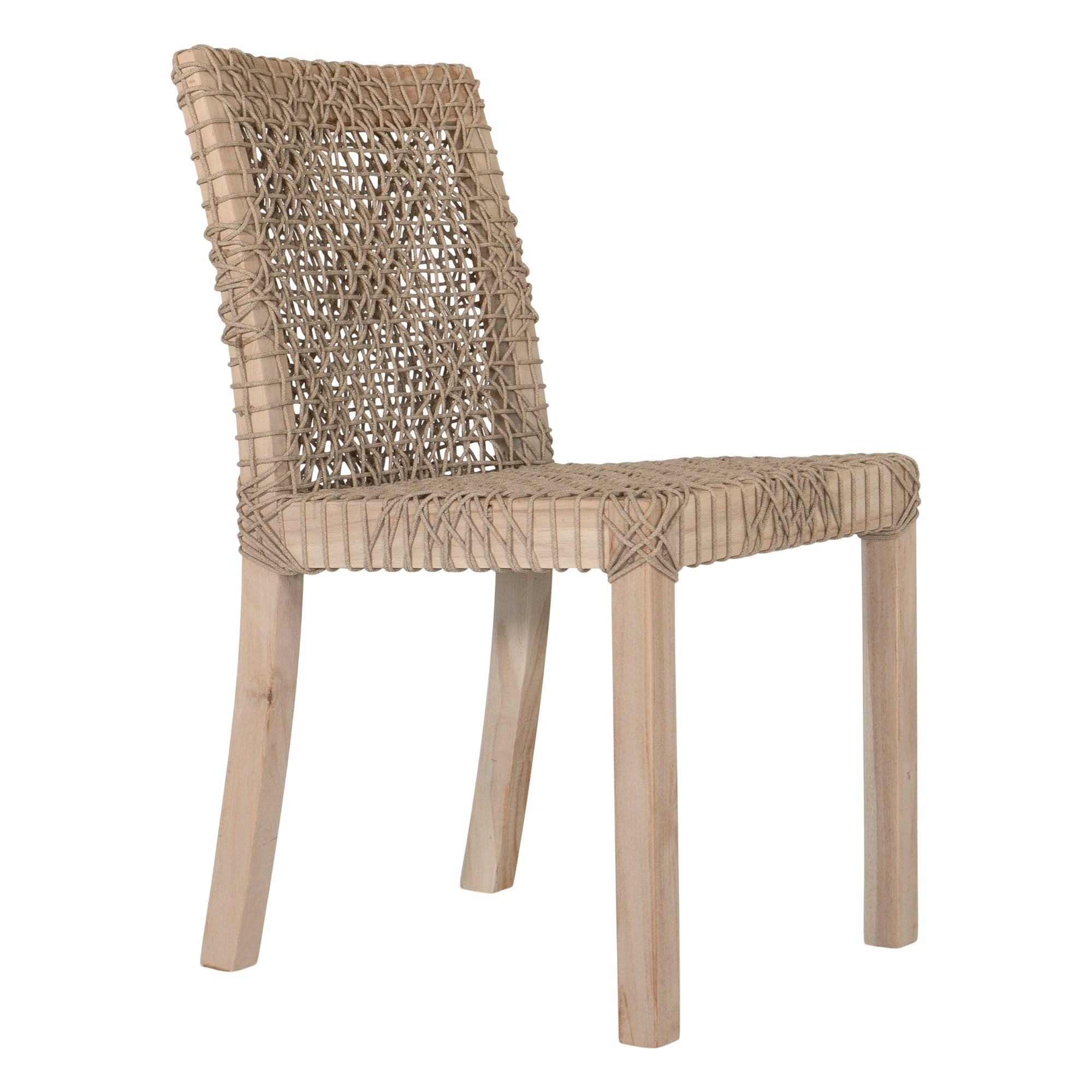 Rhimpee Teak and Rope Dining Chair - KULALA Living